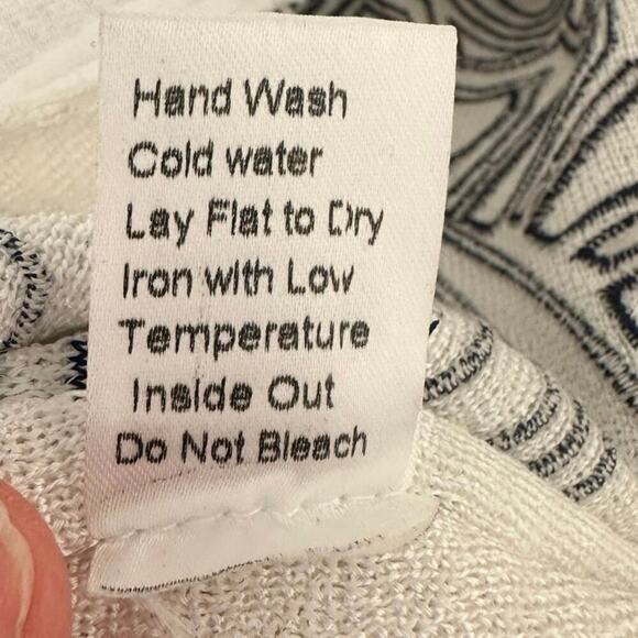 Misook White Embroidered Art Jacket Women’s Sz. L Sophisticated Versatile - Picture 10 of 11